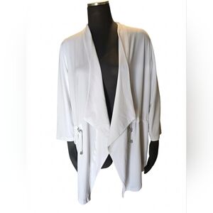 Susan Graver Everyday White Cardigan